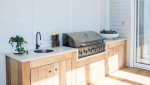 cuisine d'été en bois 