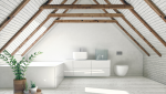 Salle de bain sous combles - moderne