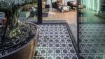 terrasse carrelage avec motif