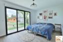 Nouvelle chambre avec grande baie vitrée dans l'extension (Yerres 91330)