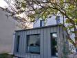 Extension Maison à Lyon - Bron - Façade Joint Debout Zinc 