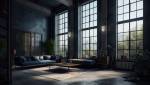 Aménagement de loft style industriel feutré - Nantes 44
