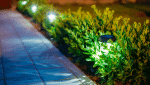 éclairage jardin spots solaires
