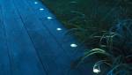 éclairage allée jardin balises solaires incrustées