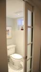 Porte en galandage pour WC
