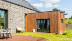 Pose d'un bardage bois vertical sur agrandissement de maison - Cholet 49