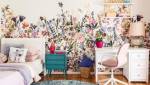 Papier peint panoramique chambre enfant - Thème fleurs