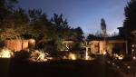 Photo nocturne du jardin 