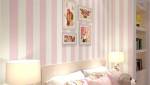 Déco chambre papier peint rayé