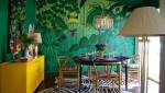 papier peint panoramique décor jungle