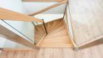 escalier bois et verre