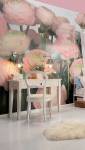 Papier peint panoramique chambre enfant - Thème fleurs