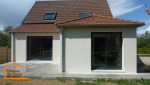 Extension maison finie de face