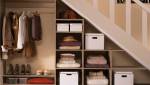 Dressing sous pente escalier