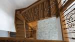 escalier bois et fer forgé