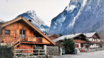 Chale en bois, en haute-savoie