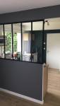 Cuisine séparée du salon par création d'une verrière - Nantes 44