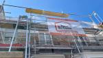 L'échafaudage pour la rénovation de façade
