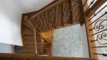 escalier bois et fer forgé