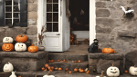 Décoration Halloween dans une maison bretonne