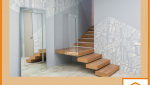 Rampe d'escaliers transparente