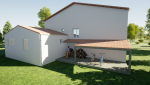 Modélisation 3D du projet de  La Maison Des Travaux Ales