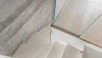 escalier pierre et verre