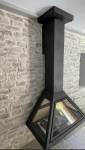 Installation d'un poêle à bois moderne dans une maison en rénovation - Valence 26
