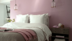 chambre rose pale, peinture Tollens
