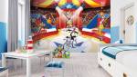 Papier peint panoramique avec personnages chambre enfant - Thème personnages