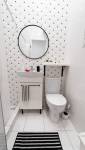 aménagement salle d'eau en appartement avec lavabo et cabinet de douche receveur Wedi en appartement - Aubagne (13400)