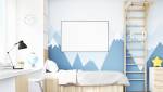 Papier-peint panoramique dans une chambre d'enfant - Cholet 49