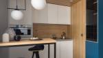 Rénovation petit studio 20 m² avec cuisine fonctionnelle et espace repas à Cergy (95)