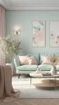 Salon vert pastel