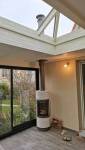 Chauffer sa véranda en hiver avec un poêle à bois moderne - Nantes 44