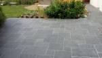 terrasse dalles en granit gris joins mortier blanc à Pleyben (29190)