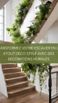 Transformez votre escalier en un atout déco stylé avec des décorations murales