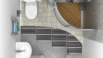 Chauffage au sol dans la salle de bain