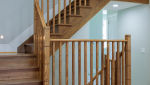 Rampe d'escalier en bois