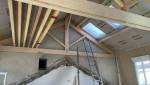 surélévation ossature bois lors du chantier