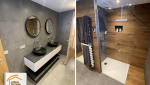 Salle de bain - rénovation travaux avant apres - architecte 73, décorateur intérieur 73, peintre 73, carreleur 73, plaquiste 73, plombier 73, électricien 73