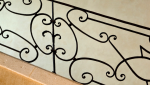 Rampe d'escalier en fer