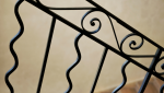 Rampe d'escalier en fer