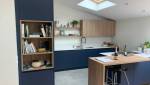 Cuisine Bleue et Bois La Maison des Travaux Rouen