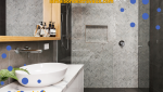 Rénovation Chic en Gris et Beige : Une Salle de Bain Réinventée à Sainte-Maxime