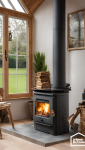 Poele à bois véranda à vannes