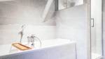 Salle de bains et douche terminée