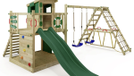 Aire de jeux avec balançoire et toboggan (Leroy Merlin)