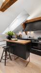 Rénovation maison ancienne creation velux - zone cuisine  ave poutres et solives - près de Saint-Ouen-L’ Aumône (95) 