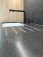 Plan de travail de cuisine en quartz avec rainurage - Nantes 44000
